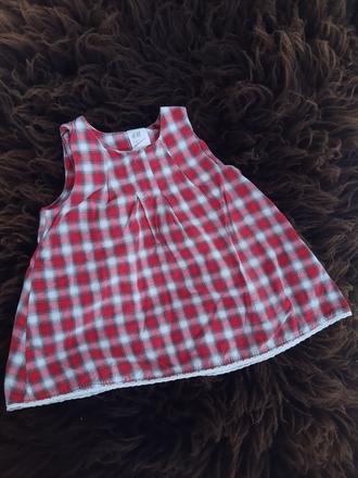 Detské kockované šaty vianočné h&m 68, h&m,68