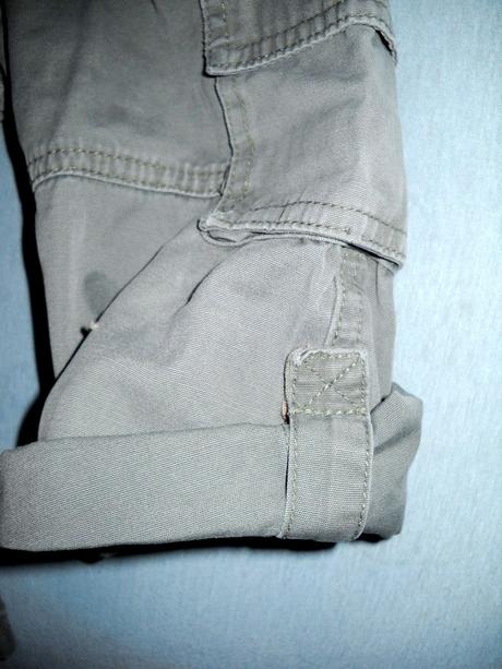 Khaki gate - roll up štýl, mothercare,80