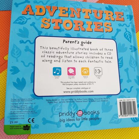 Adventure stories pevná väzba kniha s cdčkom c,