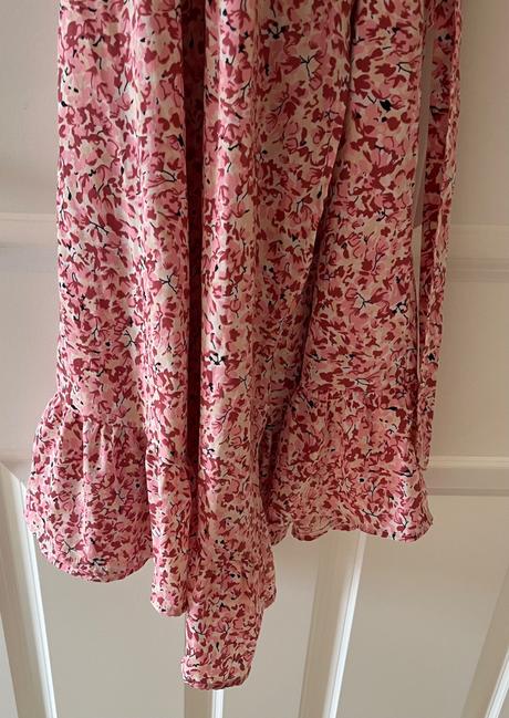 Ružové kvetované zavinovacie šaty, only, m/38, only,m