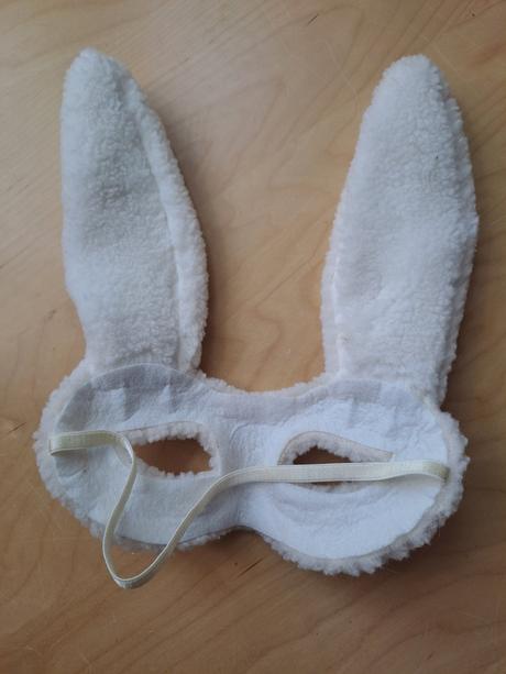 Detska maska skraboska na tvar zajac,