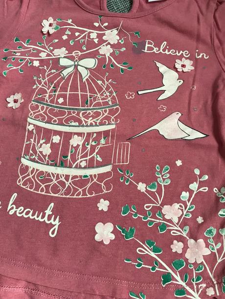 3 tričká, dlhy rukáv, v.98, 98