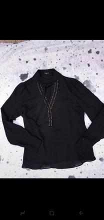 Guess by marciano luxusná dámska čierna blúzka, guess,m