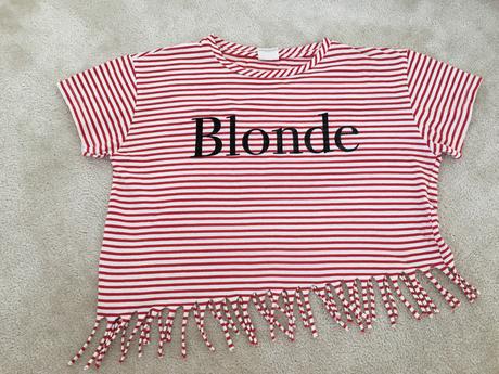 Blonde tricko, zara,140