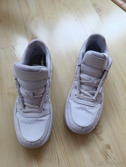 Biele kožené botasky, adidas,36