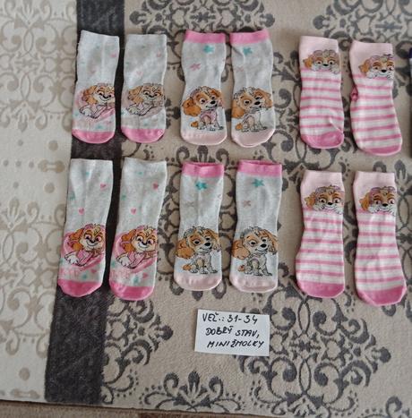 Dievčenské ponožky veľ.31-34, 31
