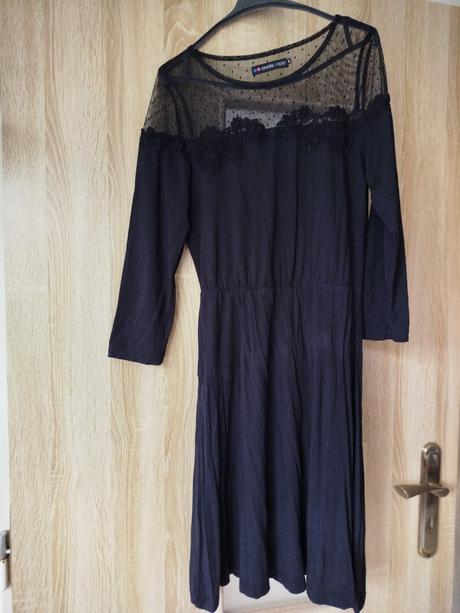 Elegantné dámske čierne šaty, m