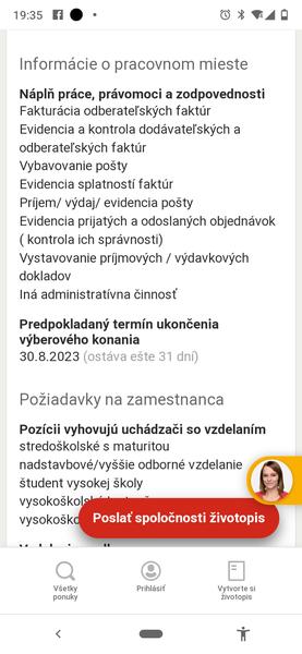 Môžem sa hlásiť na pozíciu účtovníčky?