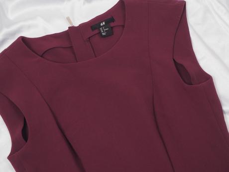 Kvalitné bordové šaty h&m, h&m,36