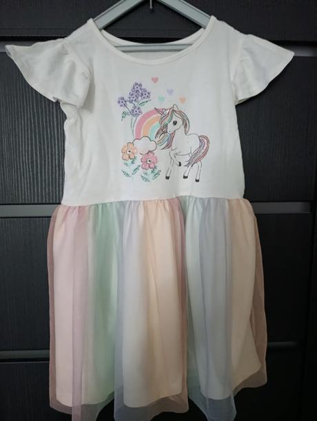 Šaty jednorožec h&m 98/104, h&m,98