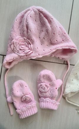 Ružová čiapka, h&m,86