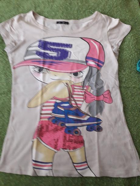 Tricko s flitrami, zn. kd - vel. s - m, s