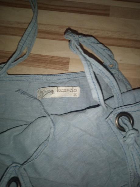 Riflové šaty na ramienka, kenvelo,xs