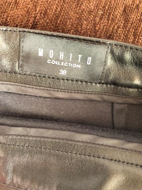 Koženková sukňa, mohito,38