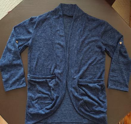 Kardigán s roll-up rukávmi, l