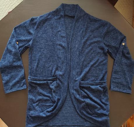 Kardigán s roll-up rukávmi, l