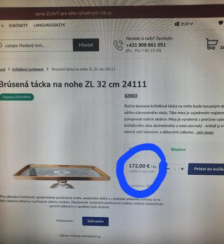 Luxusný podnos, 