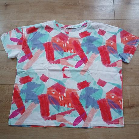 Farebné letné tričko stradivarius, stradivarius,l