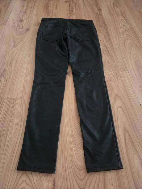 Kožené nohavice, h&m,40