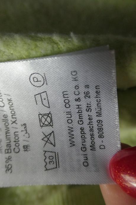 Oui original, krasna neonkovo zltozelena mikina, l