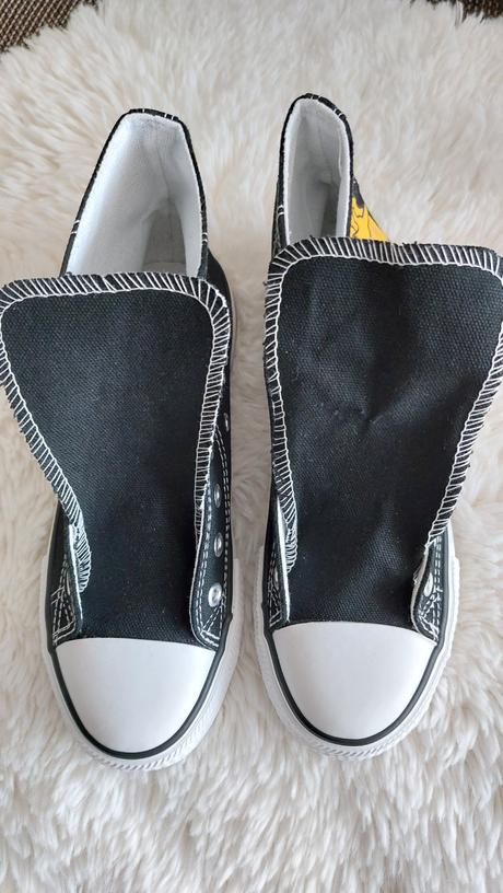 Kotníkové plátenné tenisky spongebob, 36