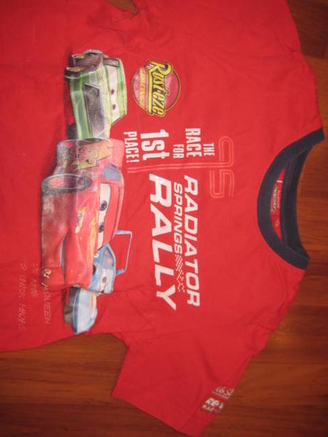 Tričko s krátkym rukávom cars, mc queen,, disney,128
