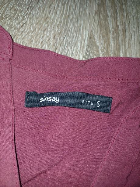 Bordová blúzka, sinsay,s