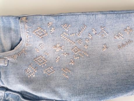 Dievčenské rifle s trblietkami, f&f,140