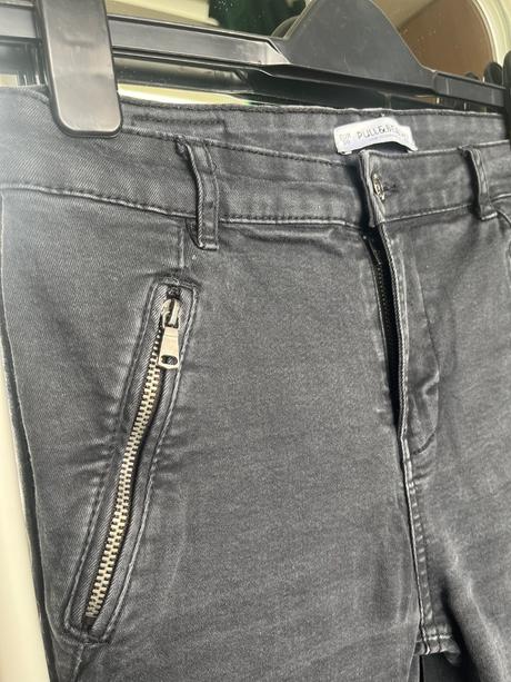 Pull&bear čierne skinny obtiahnuté rifle tmavošedé, pull&bear,s