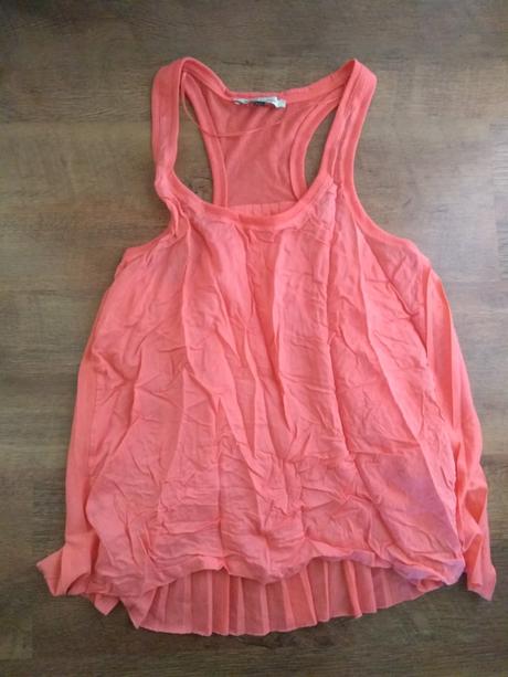 Plisované tielko, bershka,m