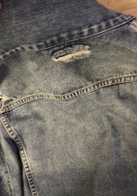 Krásna predĺžená riflová bunda, xl