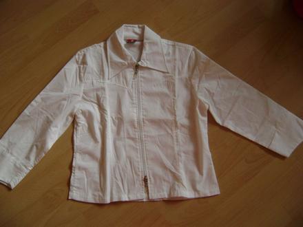 Biela bluzka na zips, s