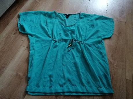 Tyrkysová blúzka, h&m,38