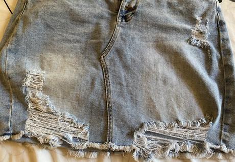 Potrhaná sukňa re - dress  jeans v. l, l