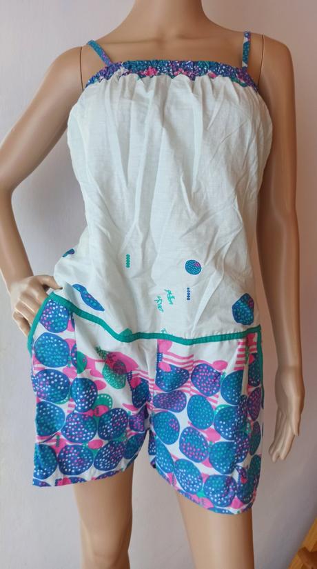 Dámsky kraťasový overal, letný, m