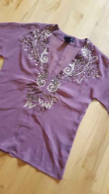 Nádherná drahá blúzka antik batik, pc 180e, xs