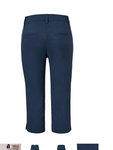 Trištvrtové bengalinove elastické nohavice tchibo, tchibo,42