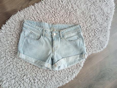Riflové šortky, h&m,s