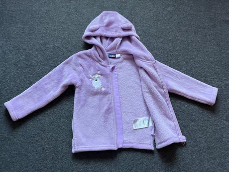 Huňatá mikina na zips, lupilu,92