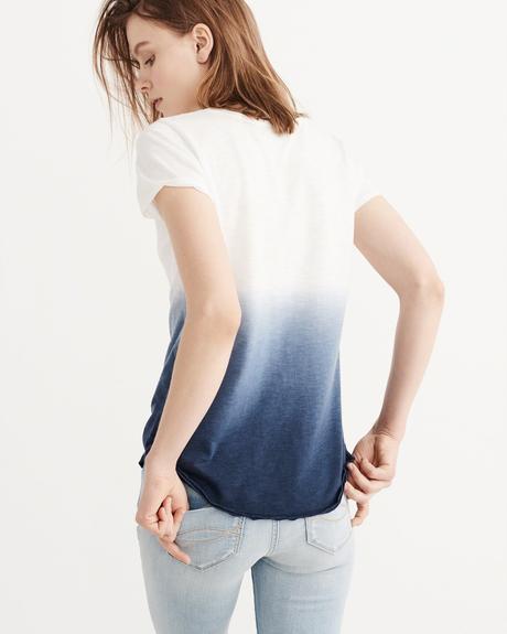 Ombre damske tricko abercrombie&fitch vel. s, abercrombie&fitch,s