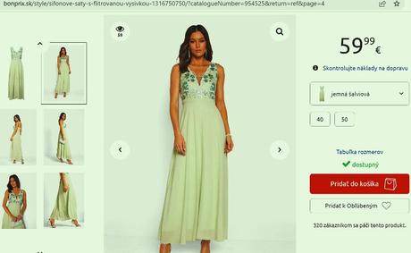 Šifónové šaty s flitrovanou výšikou, v.50/52/xxl, bonprix,xxl