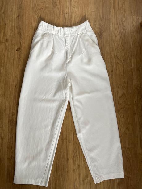 Zara ľanové nohavice, zara,xs