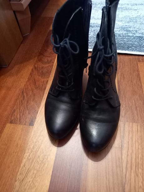 Členkové čižmy kožené - tamaris, tamaris,37