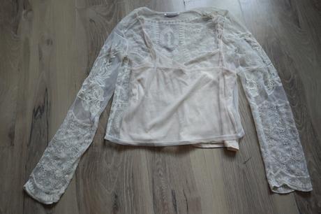 Čipkovaný top zara, zara,s