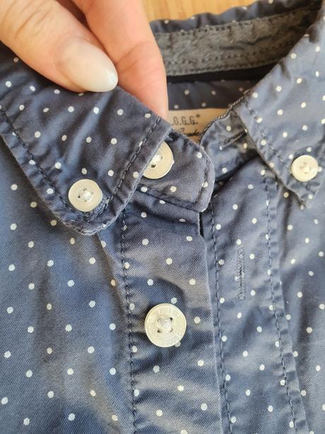 Bodkovana košeľa, h&m,140