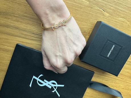 Nový nenosený náramok na ruku ysl, yves saint laurent