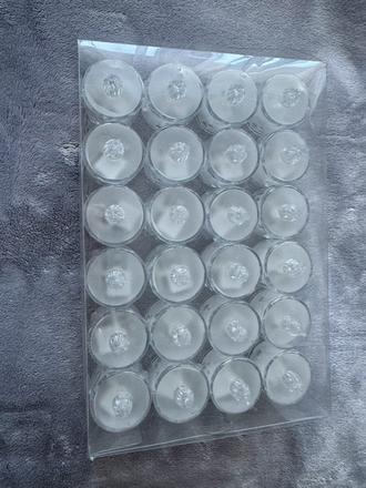 Umelé sviečky na batérie 24x,