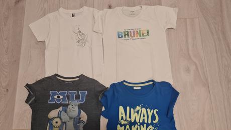 Tričká balík 116cm krátky rukáv, 116