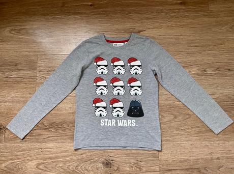 Tričko vianočne starwars, h&m,122