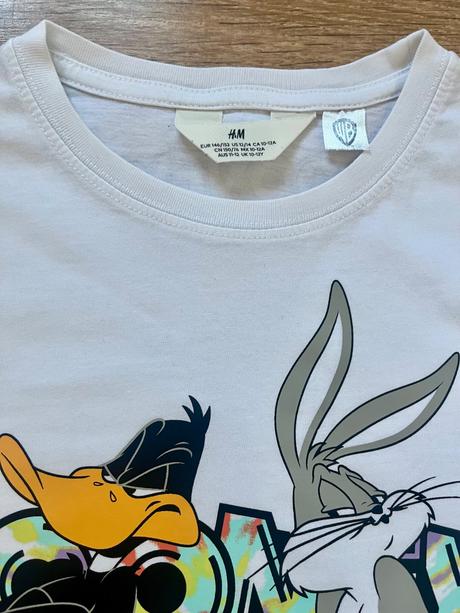 Tričko looney tunes, h&m,146